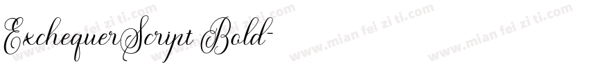 ExchequerScript Bold字体转换